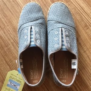Women's Palmera Slip on Chambray Dot